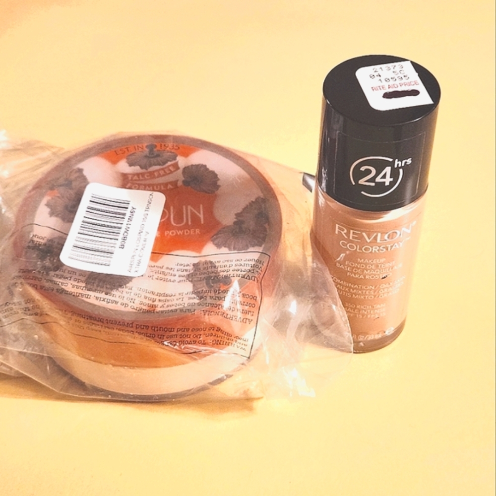 Coty Airspun Loose Face Powder & Revlon Colorstay Foundation Rich Tan